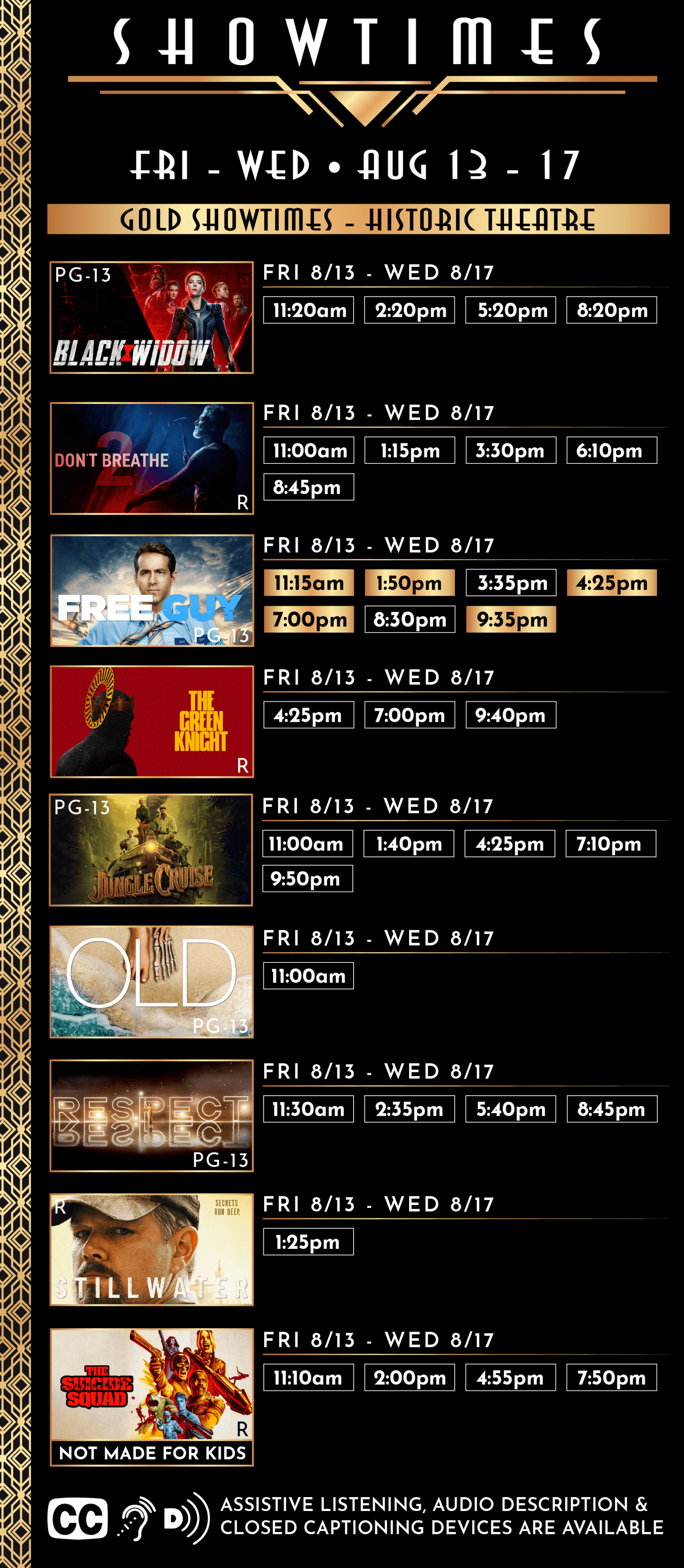 Friday Showtimes8 Alameda Theatre & Cineplex